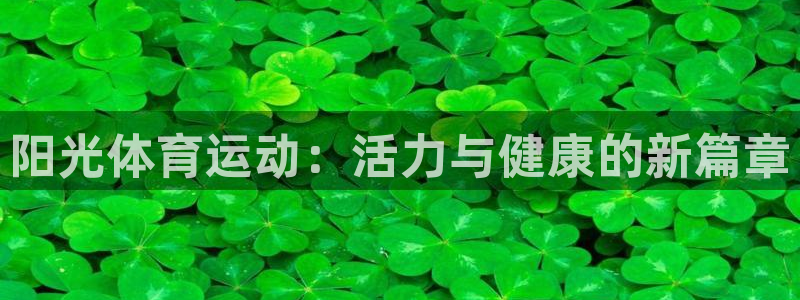 yy易游官网下载平台注册流程视频:阳光体育运动:活力与健康的